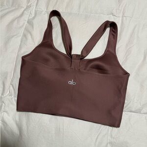 ALO Yoga Women's Dusty Pink Sports Bra - Size S